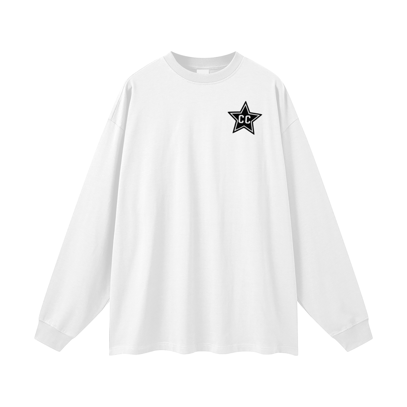 Adult Long Sleeve Tee in White